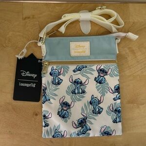 Loungefly Disney Lilo & Stitch Palm Leaves Passport Crossbody Bag